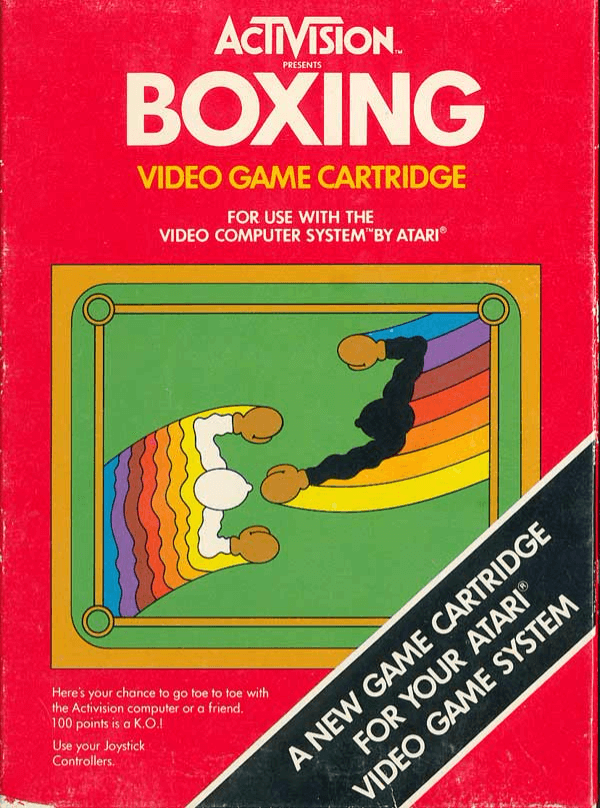 Boxing box art for Atari 2600